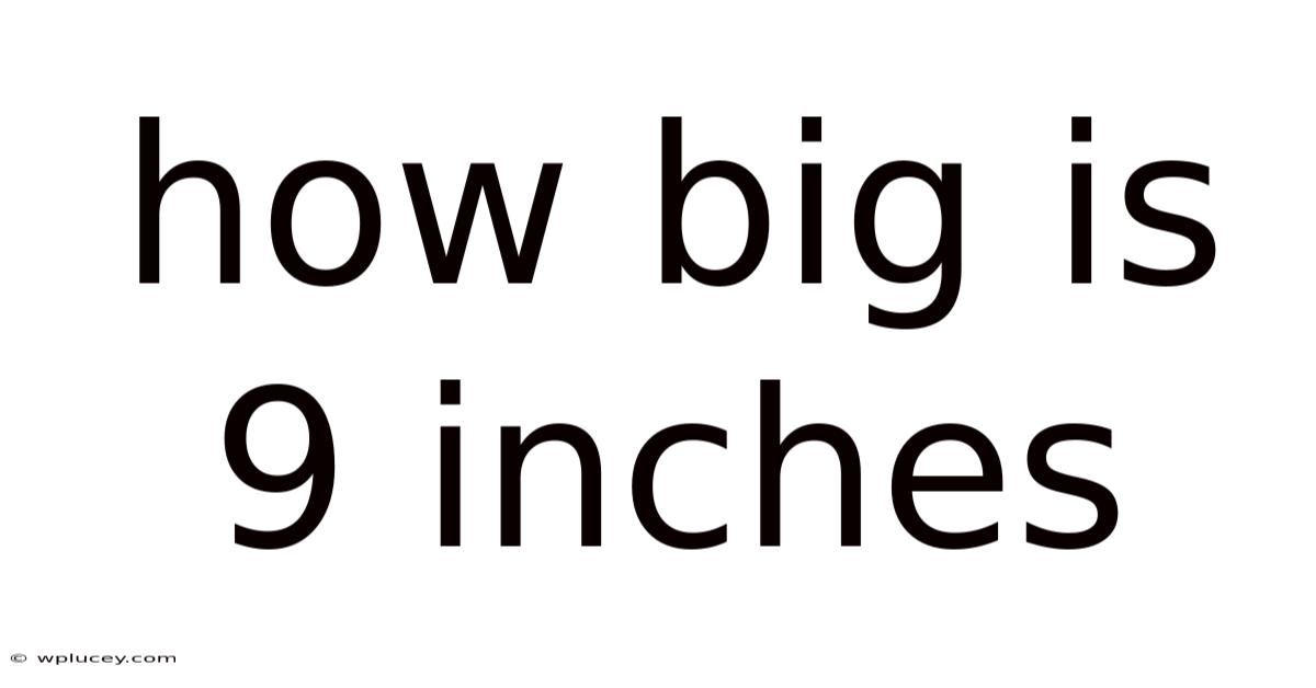How Big Is 9 Inches