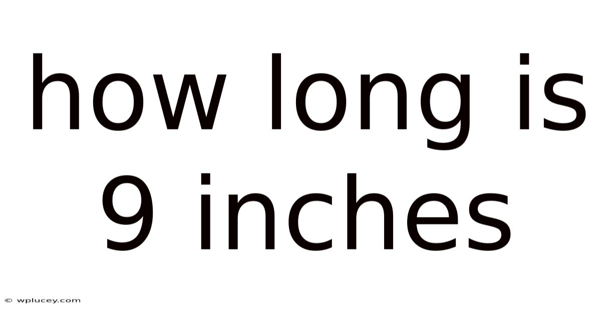 How Long Is 9 Inches