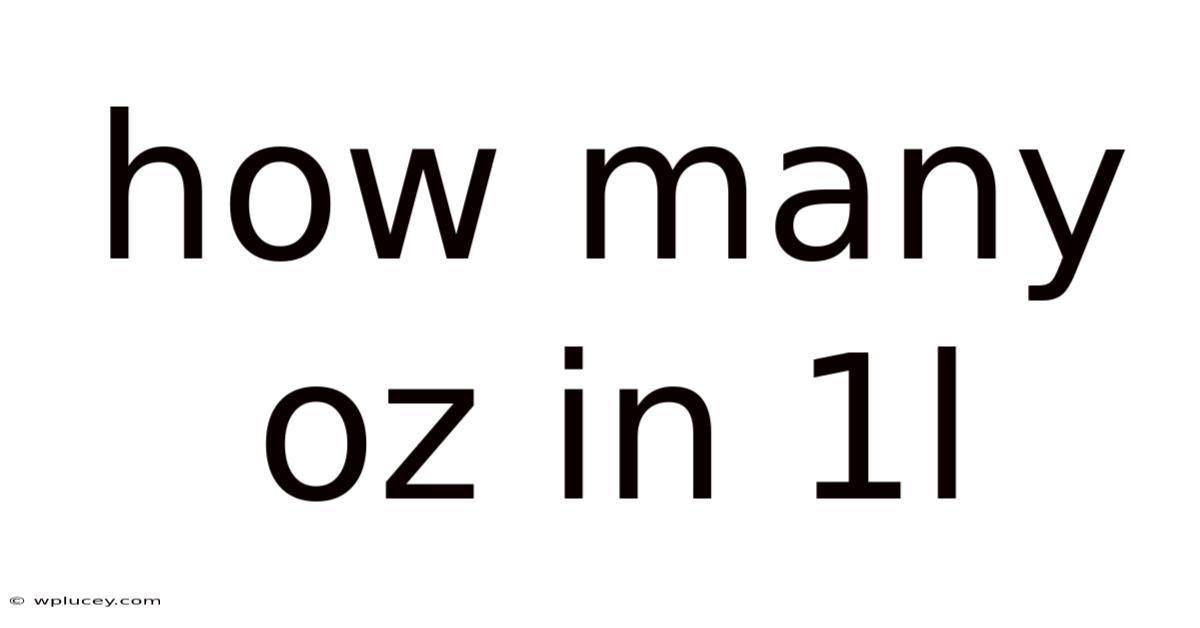 How Many Oz In 1l