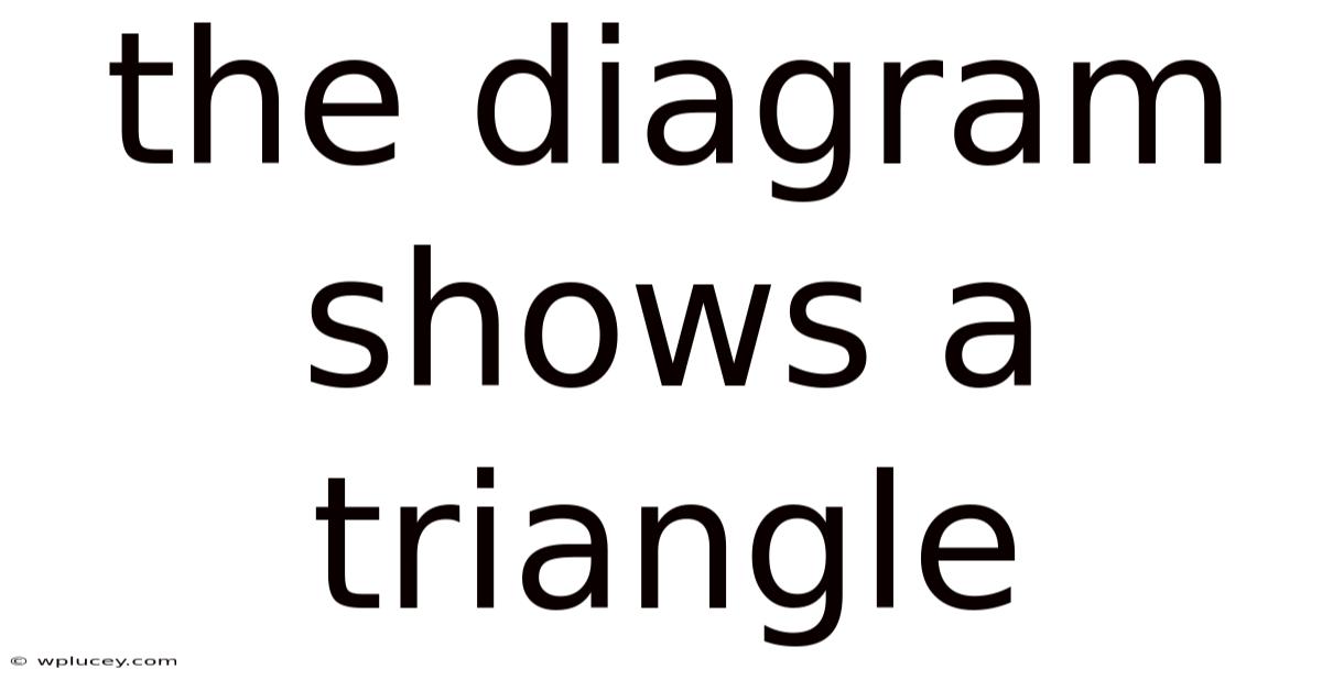 The Diagram Shows A Triangle